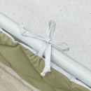 Protectie laterata patut bebe din 4 piese olive (2)
